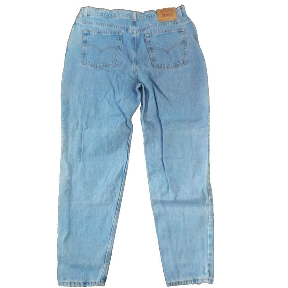 Vintage Levi's 550 Relaxed Fit Tapered Leg Women's Blue Denim Work Jeans Sz 20WM - Picture 3 of 5